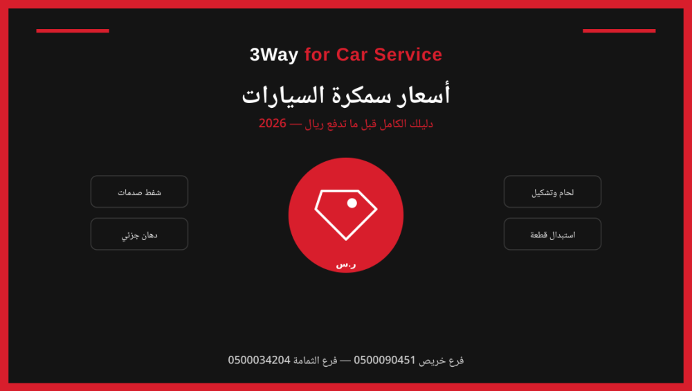 اسعار سمكرة السيارات في الرياض: دليلك قبل ما تدفع ريال 1 اسعار سمكرة السيارات في الرياض: دليلك قبل ما تدفع ريال
